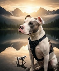 Romeo hund am see