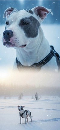 Hund im schnee